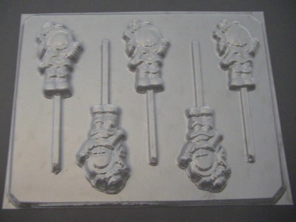 212sp Rainbow Dull Doll Chocolate or Hard Candy Lollipop Mold